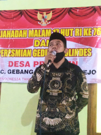 Album : Sambutan Kades Pada Peresmian Gedung PKD
